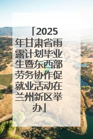 2025年甘肃省雨露计划毕业生暨东西部劳务协作促就业活动在兰州新区举办